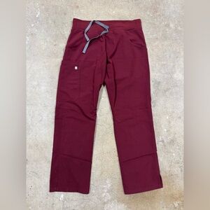 Figs Livingston Women’s Scrub Pants Burgundy Petite
